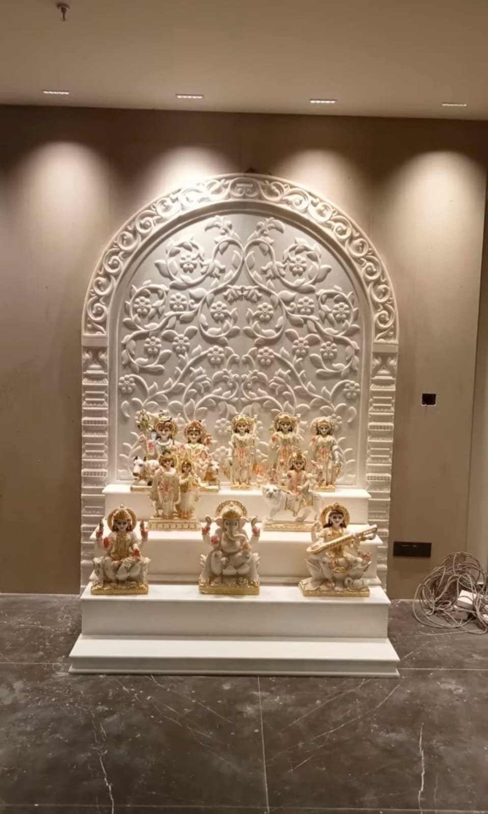 Marble temple installation