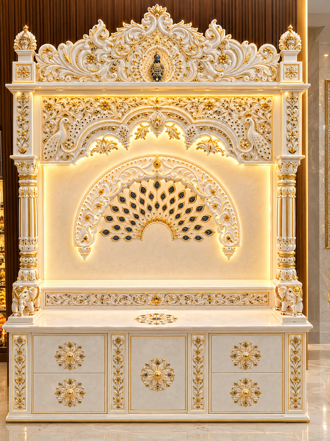 Minakari Marble Temple